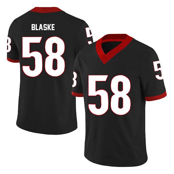 Georgia Bulldogs Austin Blaske no. 58 Black Stitched College Football Jersey