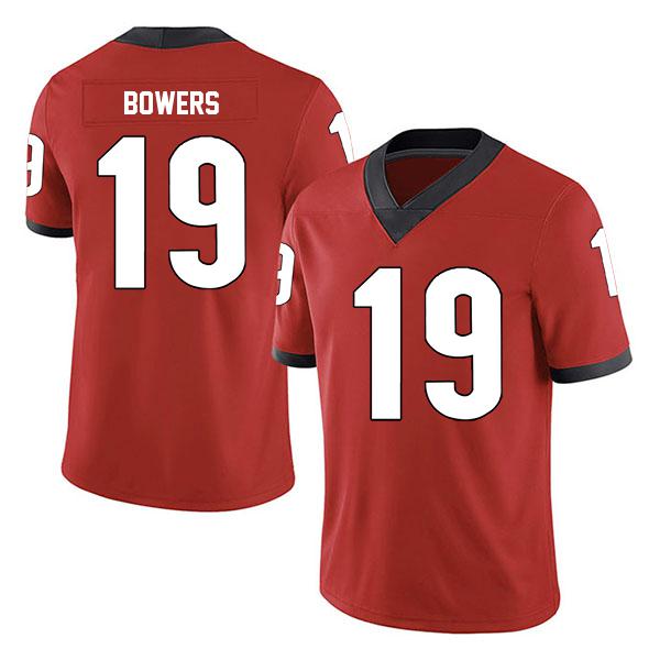 Georgia Bulldogs Brock Bowers no. 19 Stitched Red College Football Jersey