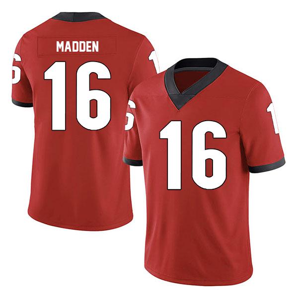 Georgia Bulldogs C.J. Madden no. 16 Red Stitched College Football Jersey