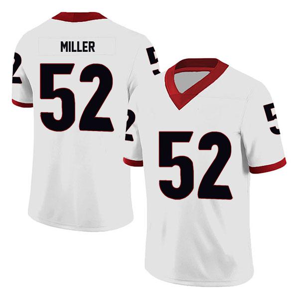 Georgia Bulldogs Christen Miller no. 52 White Stitched College Football Jersey