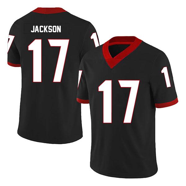 Georgia Bulldogs Dan Jackson no. 17 Stitched Black College Football Jersey