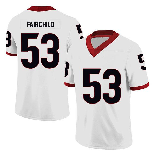 Georgia Bulldogs Dylan Fairchild no. 53 White Stitched College Football Jersey