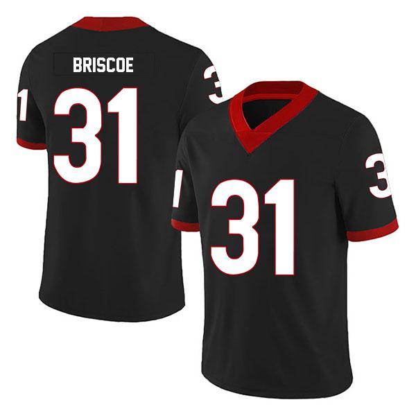 Georgia Bulldogs Grant Briscoe no. 31 Black Stitched College Football Jersey