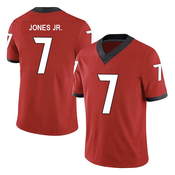 Georgia Bulldogs Stitched Marvin Jones Jr. no. 7 Red College Football Jersey