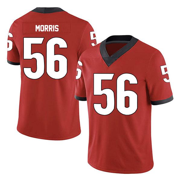 Georgia Bulldogs Stitched Micah Morris no. 56 Red College Football Jersey