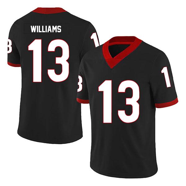 Georgia Bulldogs Mykel Williams no. 13 Black Stitched College Football Jersey