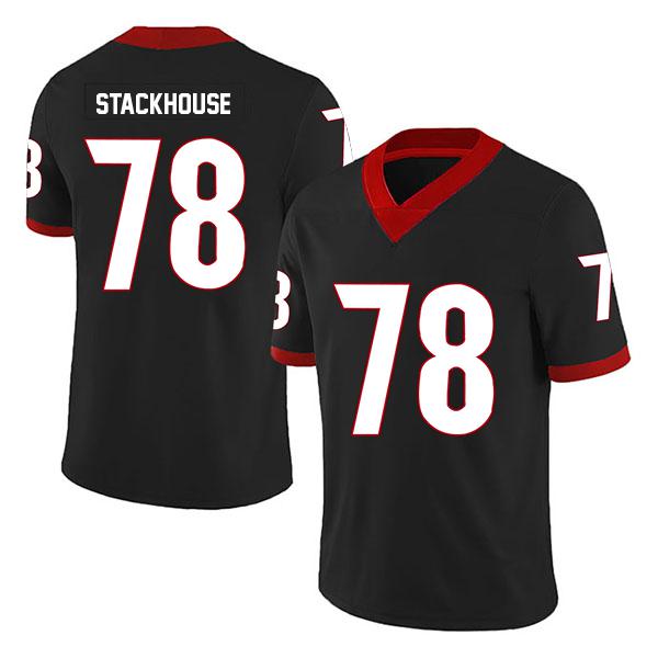 Georgia Bulldogs Nazir Stackhouse no. 78 Stitched Black College Football Jersey