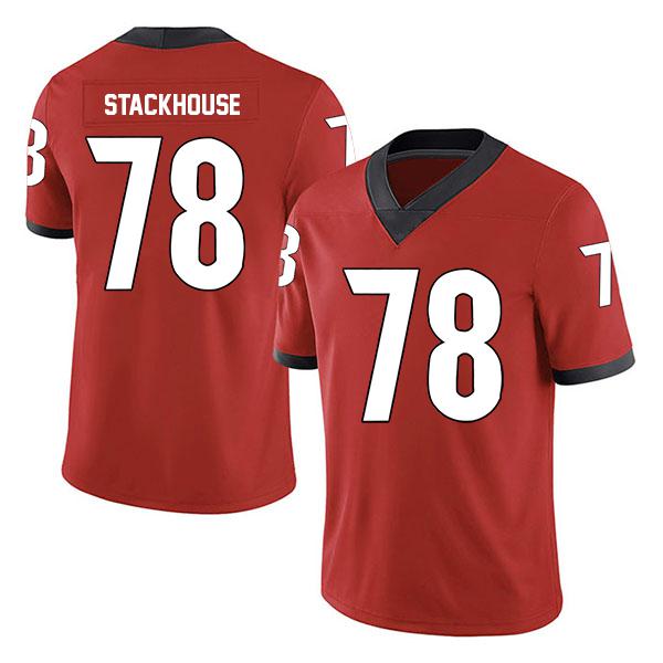 Georgia Bulldogs Stitched Nazir Stackhouse no. 78 Red College Football Jersey