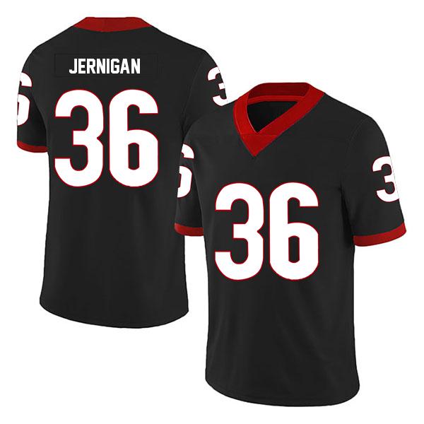 Georgia Bulldogs Randon Jernigan no. 36 Stitched Black College Football Jersey