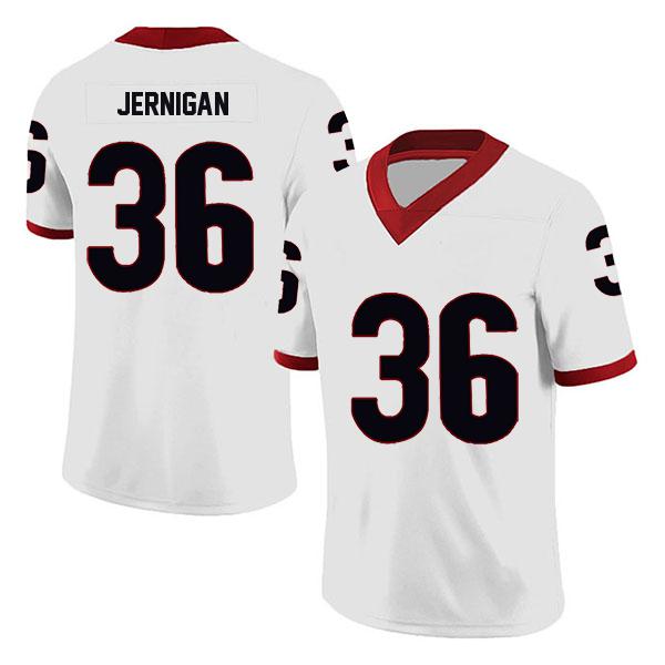 Georgia Bulldogs Stitched Randon Jernigan no. 36 White College Football Jersey