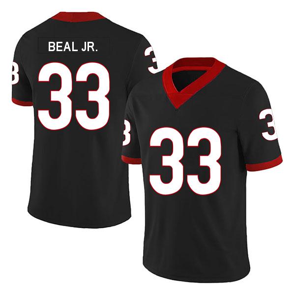 Stitched Georgia Bulldogs Robert Beal Jr. no. 33 Black College Football Jersey