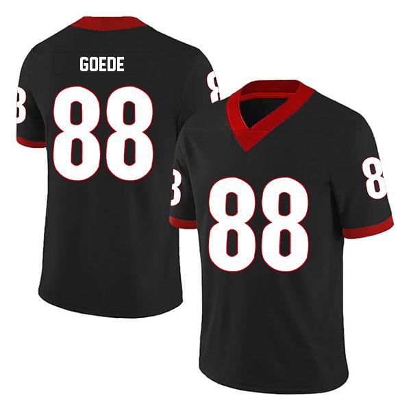 Georgia Bulldogs Ryland Goede no. 88 Black Stitched College Football Jersey