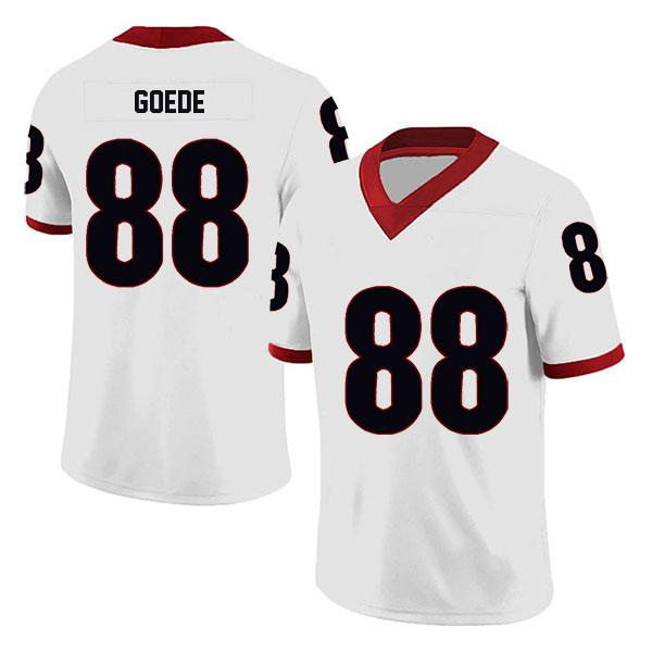 Georgia Bulldogs Ryland Goede no. 88 Stitched White College Football Jersey