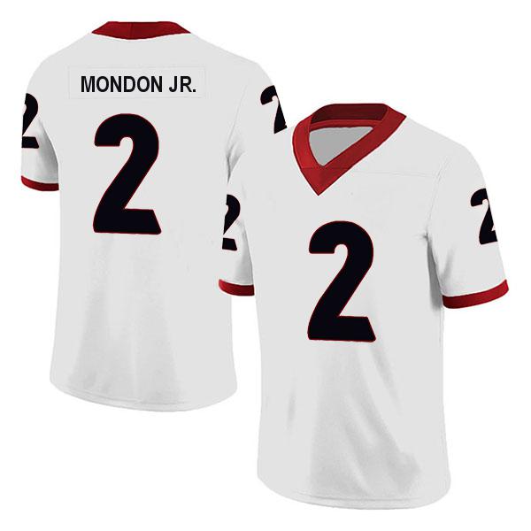 Georgia Bulldogs Smael Mondon Jr. no. 2 White Stitched College Football Jersey