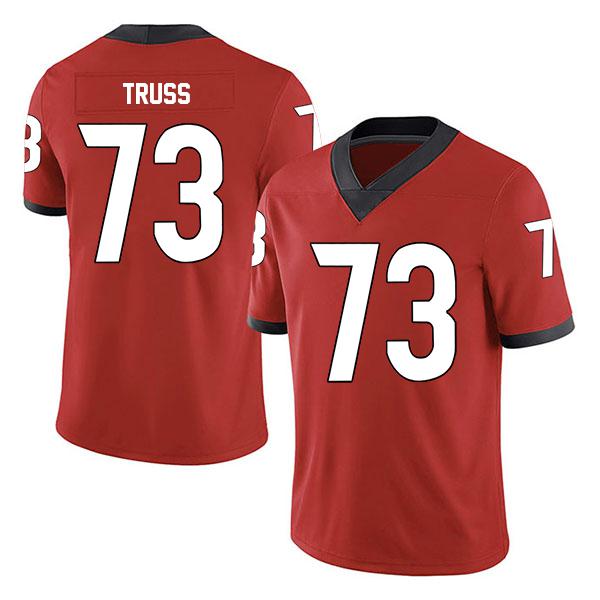 Georgia Bulldogs Xavier Truss Stitched no. 73 Red College Football Jersey